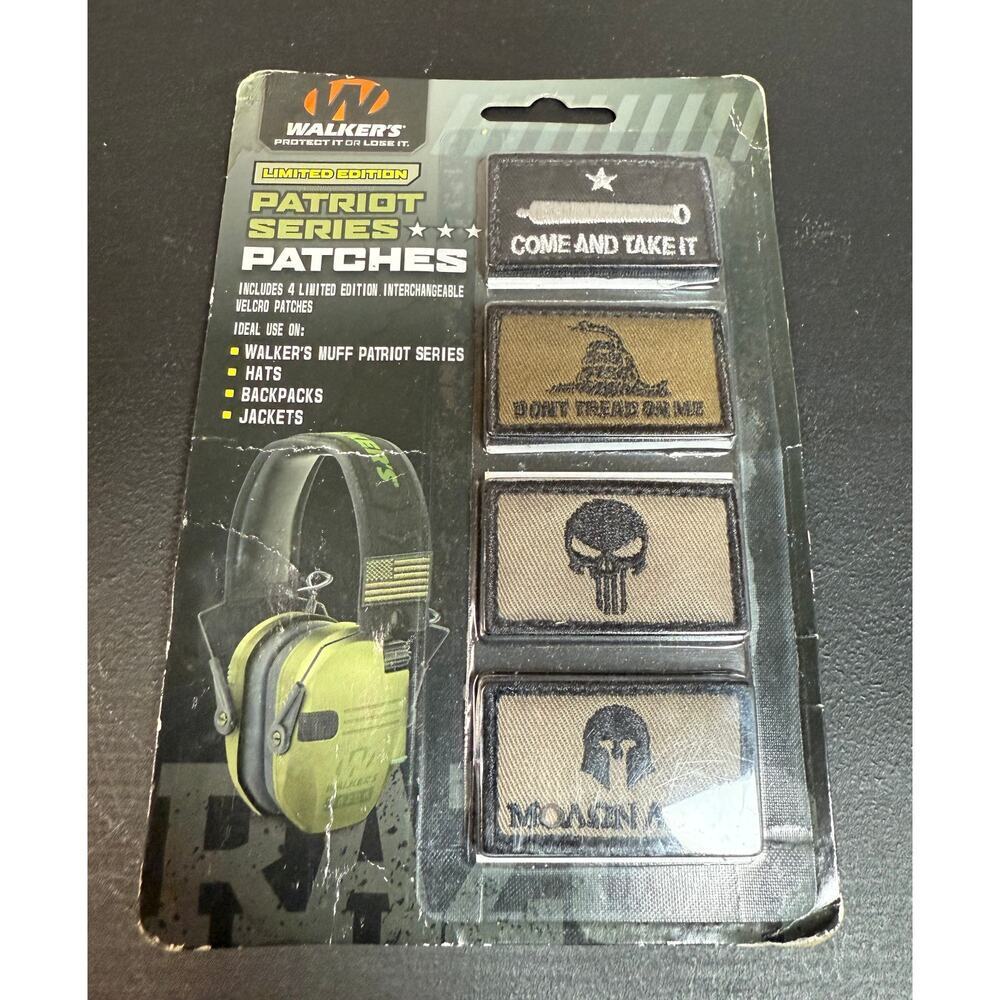 Walker's Patriot Series Patches for Walker's Muffs/Hats/Backpacks/Jackets